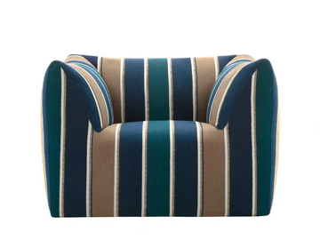 LA BAMBOLA OUTDOOR - Upholstered fabric garden armchair by B&B Italia Outdoor - view 2